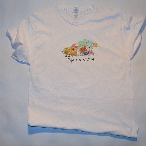 forever 21 spongebob x friends T-shirt - Picture 2 of 6